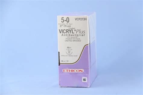 Ethicon Suture Vcp213h 5 0 Vicryl Plus Antibacterial Undyed 27 Rb