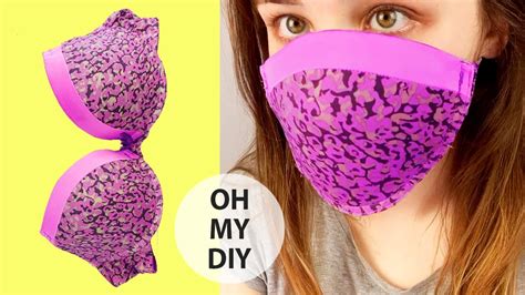 I've recently been getting into sewing more activewear. How to Make DIY Face Mask out of a Bra | Tutorial | Bra ...