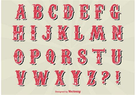 Vintage Alphabet Set Download Free Vector Art Stock Graphics And Images