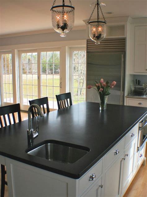 Houzz is the new way to design your home. Kitchen Honed Absolute Black Granite Design, Pictures ...