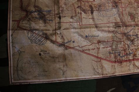 Wasteland 2s Cloth Map Reminds Us Of The Glory Days Of Pc