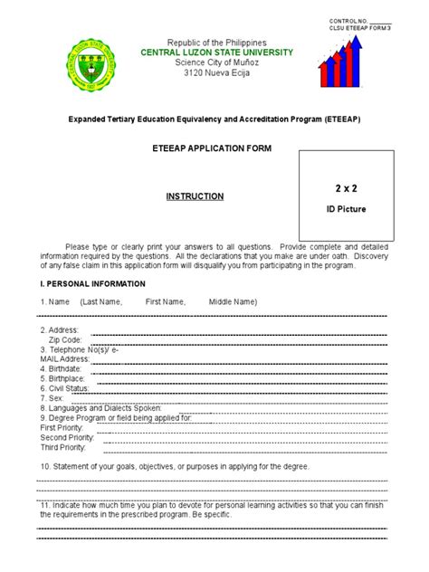 Eteeap Application From Clsu Diploma Academic Certificate
