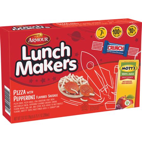 Armour Lunchmakers Pizza Pepperoni Lunchables And Lunch Packs