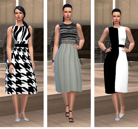 Sims 4 Ccs The Best Fashion Dress By Louisakreationensims4