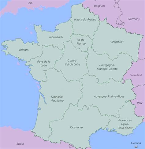Interactive France Map Regions And Cities