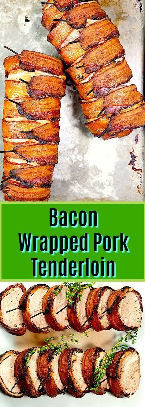 Like steak, pork can be cooked to your favorite temperature. Bacon Wrapped Pork Tenderloin (With images) | Pork ...