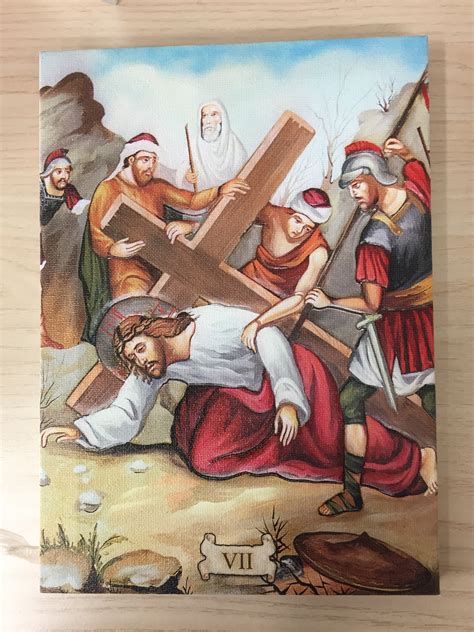 La prima stazione della via crucisespandi. via crucis 15 stazioni stampate su tela 30x40 - Arte Sacra ...