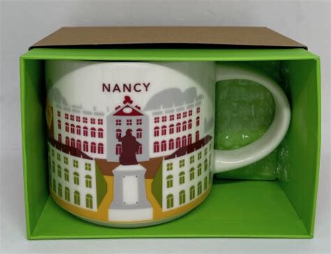 Starbucks You Are Here Collection Nancy France Ceramic Coffee Mug New