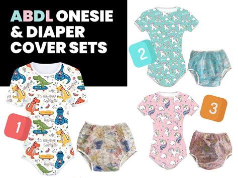 Sissy Abdl Onesie And Abdl Diaper Cover Set Ddlg Daddys Etsy