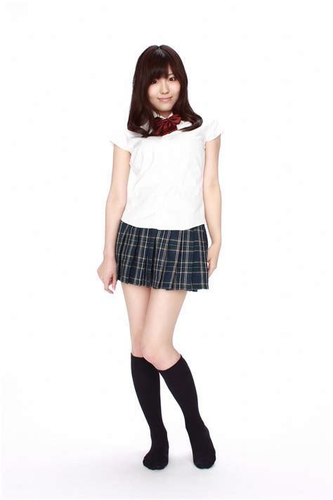 Yuuna Takamiya Japanese Gravure Idol In School Girl Uniform ~ Jav Photo