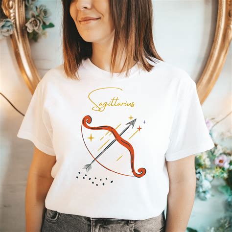 Sagittarius Women S Zodiac Sign T Shirt Horoscope Etsy