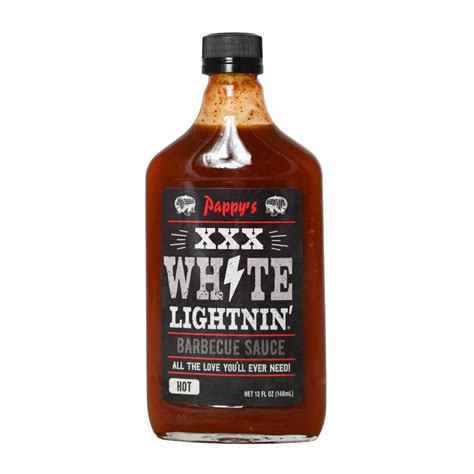 Pappy’s Xxx White Lightnin’ Barbecue Sauce United Sauces