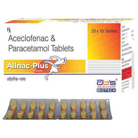 Aceclofenac And Paracetamol Tablets General Medicines At Best Price In