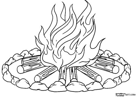 Free Printable Flame Coloring Pages