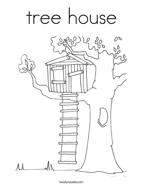 Our mission is to diversify the tech industry through accessible education. tree house Coloring Page - Twisty Noodle