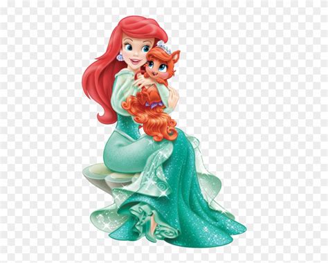 Disney Princess Ariel With Cute Kit Disney Princess Png Clipart