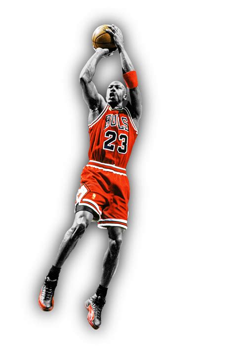 Michael Jordan Artwork Basketball Legend Iconic Athlete Transparent Png