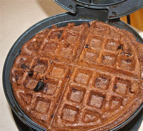 Whole Wheat Chocolate Waffles With Strawberry Sauce Happy Healthy Mama