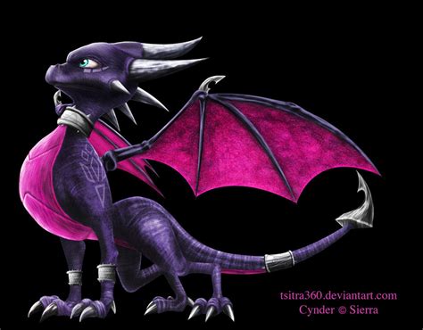 First Digital Painting Cynder By Tsitra360 On Deviantart