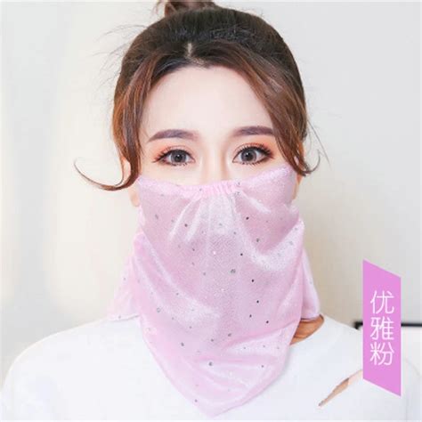 Summer Sun Mask Female Shade Cover Face Masks Girl Outdoor Sunscreen Neck Full Uv Thin Section