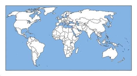 Blank Map Of World Political Maps World Map Outline 650 X 361 Pixels