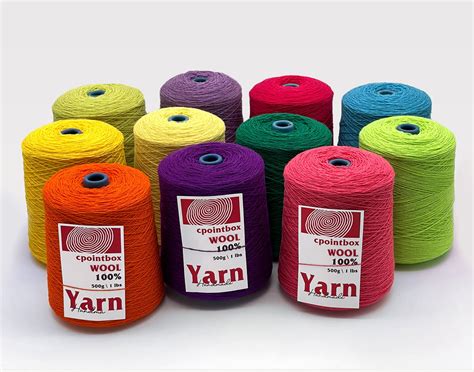 500g 11 Lb 100 Wool Yarn Cones For Tufting Gun 2 Ply Rug Etsy