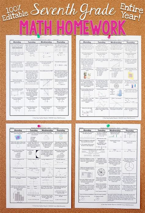 Find free printable math worksheets for 7th graders! 7th Grade Daily Math Review Pdf - 5th grade math projects and grades on pinterest1000 images ...