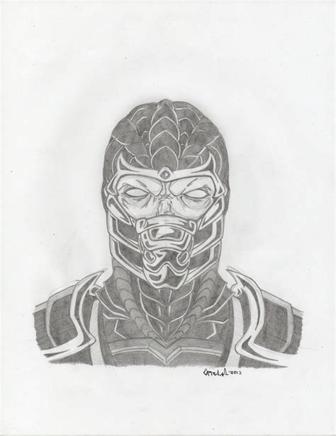 Drawing Scorpion Mk Face Sketch By The Scorpion Art Ourartcorner