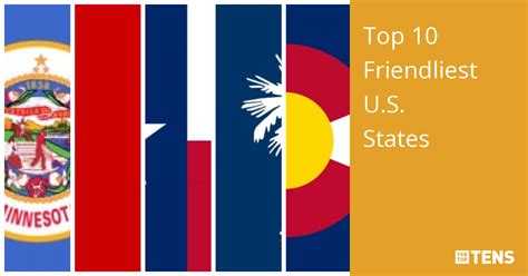 Top 10 Friendliest Us States Thetoptens