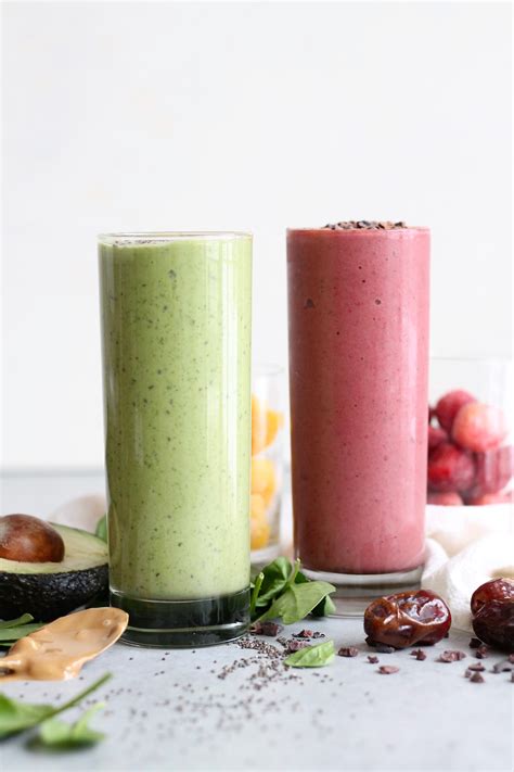 Peanut Butter Avocado Green Smoothie Red Velvet Superfood Smoothie