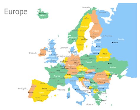 Geo Map Europe Germany