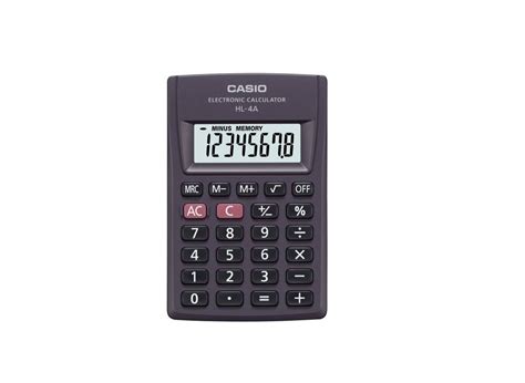 Calculadora de Bolso Dígitos Preta HL A Casio