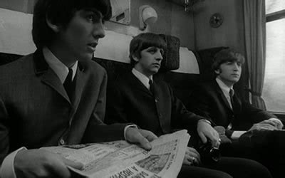 George Harrison Ringo Starr And John Lennon In A Hard Day S Night