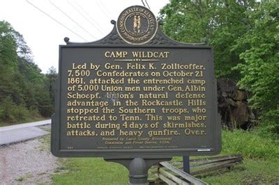 Scenes of struggle and sacrifice where american soldiers lost their lives. Camp Wildcat/Union Civil War Camp - Kentucky Historical ...