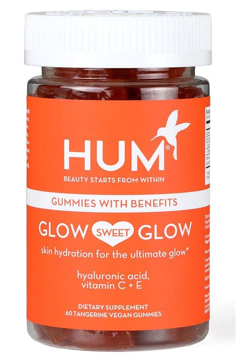 Hum Nutrition Glow Sweet Glow Vegan Gummies Skin Hydration