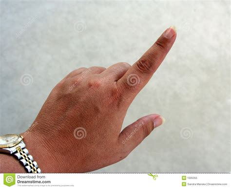 Finger Pointing stock image. Image of back, point, left - 1005355