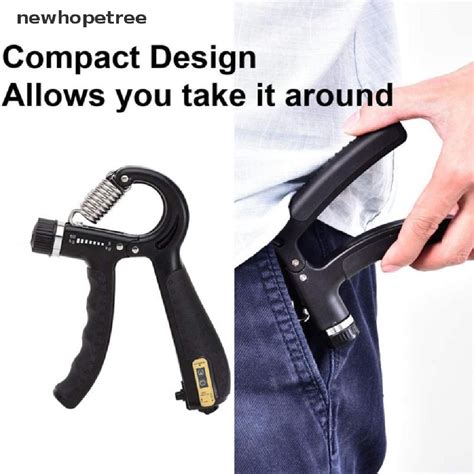 Ntmy R Shape Adjustable Countable Hand Grip Strength Exercise Gripper