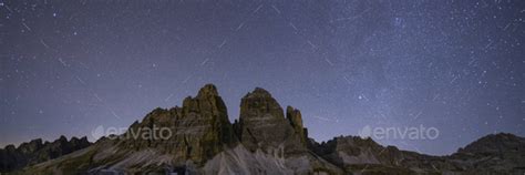 Dolomites Valley On A Starry Night Banner Stock Photo By Rawpixel
