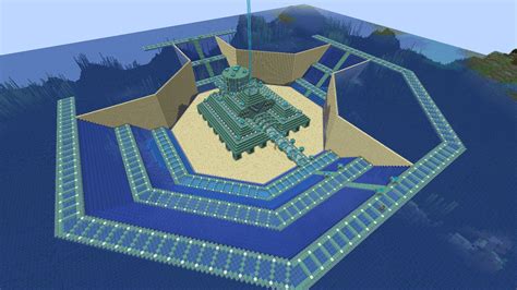 Minecraft Ocean Monument Schematic
