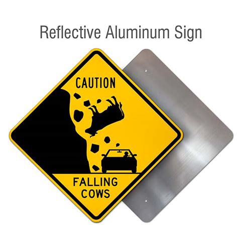 Falling Cows Sign Order Now