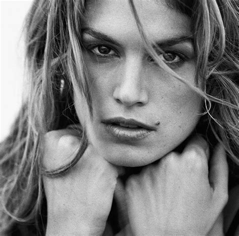 Celebrity Cindy Crawford Black And White