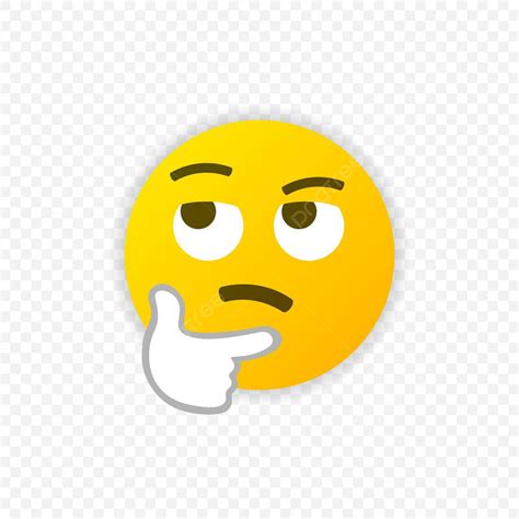 Cone De Emoji Pensativo Isolado Um S Mbolo De Pensamento Profundo E Contempla Ovetor Eps