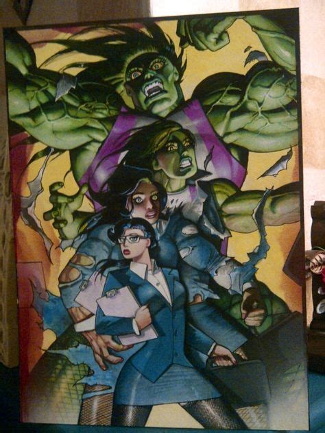 Bisley She Hulk Transformation Published Art For Sale
