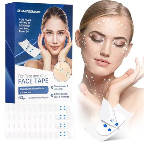Face Lifting Tape Facelifting Aufkleber 60pcs Face Lift Stickerface