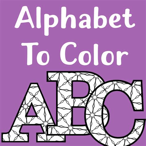 Free printable alphabet and number templates to use for crafts and other alphabet and number learning activities. Printable Alphabet Letters To Color - Make Breaks