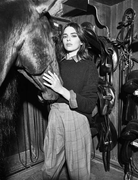 Kendall Jenner Models Equestrian Style In Elle France Kendall And Kylie