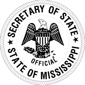 Date name title organization address city, state, zip code dear mr./ms. Secretary of State - State of Mississippi Logo Vector (.AI ...
