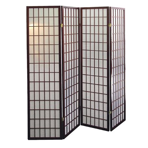 Each panel measures approximately 20 x 20 inch 12 panel included cover 33 sq. Shop ORE International 4-Panel Cherry Fabric Folding ...