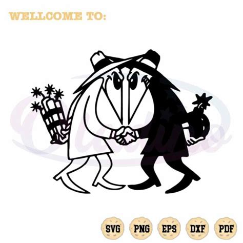 Spy Vs Spy Comic Strip Svg Best Graphic Design Cutting File