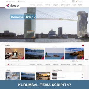 Kurumsal Firma Scripti V7 Hazır Scriptler